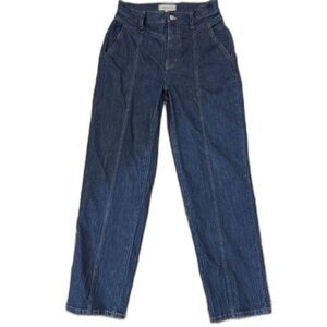Madewell Perfect Vintage Straight Jeans Womens 26 Greenhaven Wash High Rise 90s